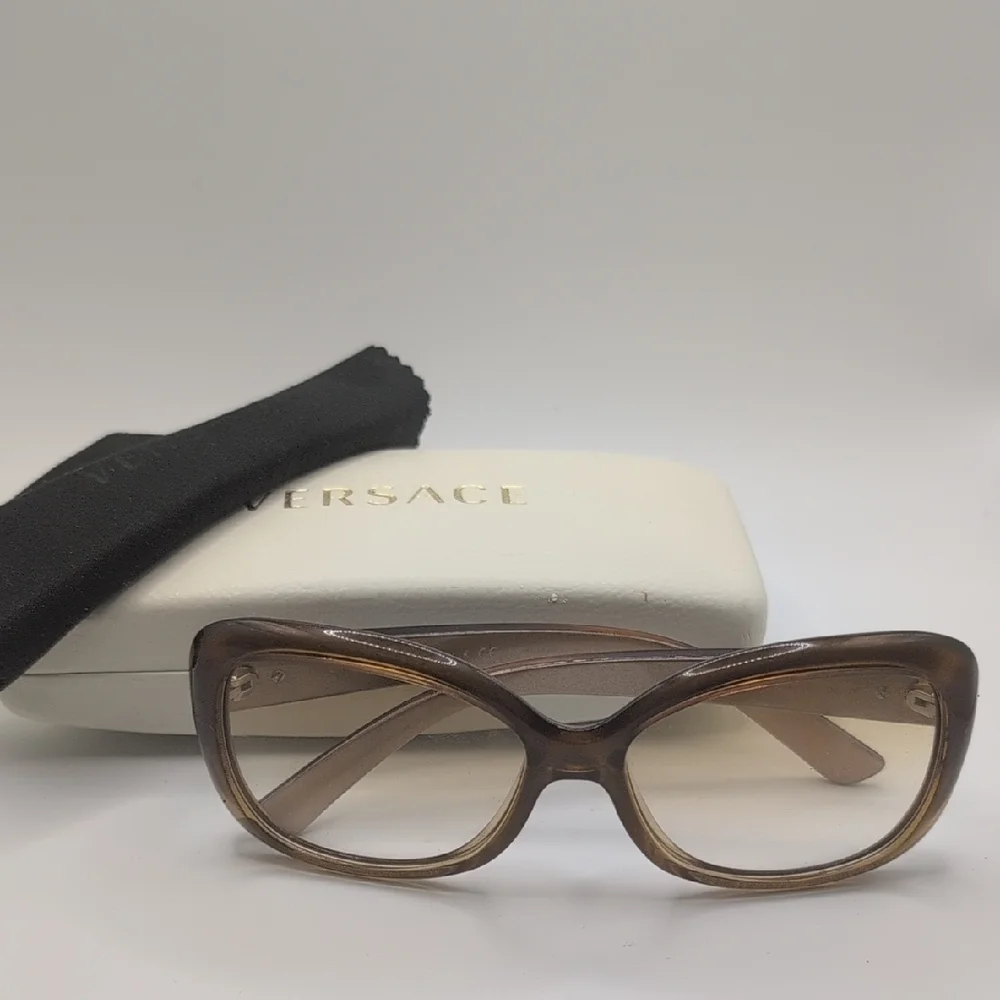 Versace Women's Glasses in Rich Brown